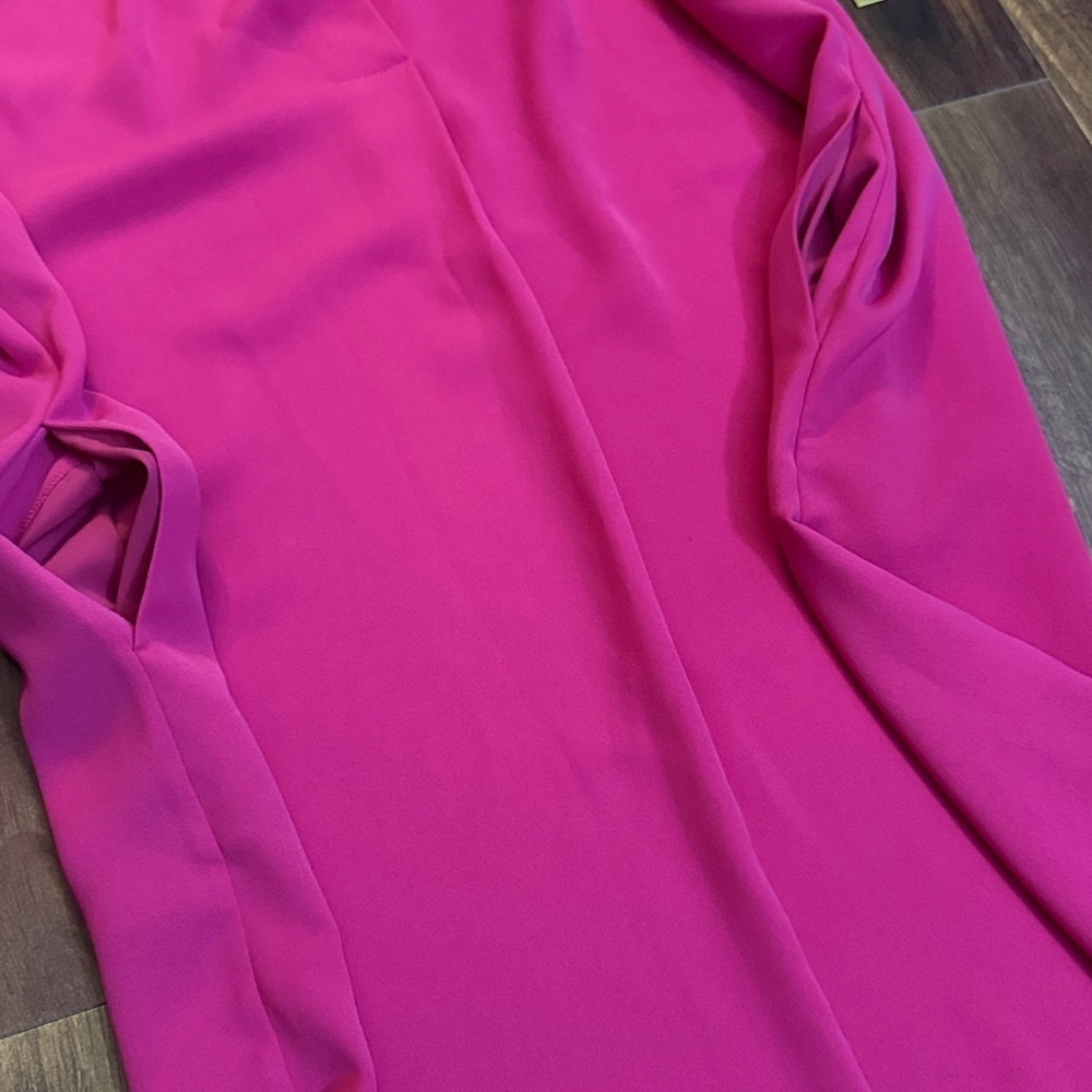 Vince Fuchsia Midi Sleeveless Dress Size XL - Picture 6 of 8
